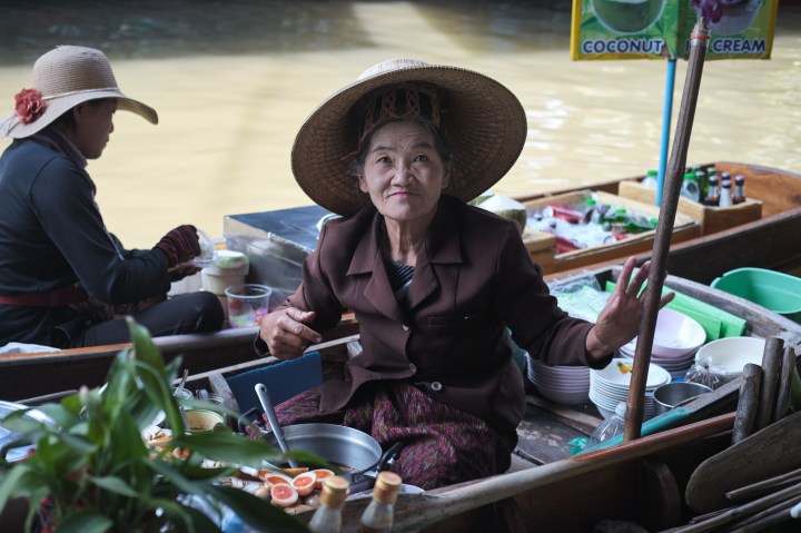 Old Style Thai Coffee at Damnoen Floating Market - 52 Coffee Brews