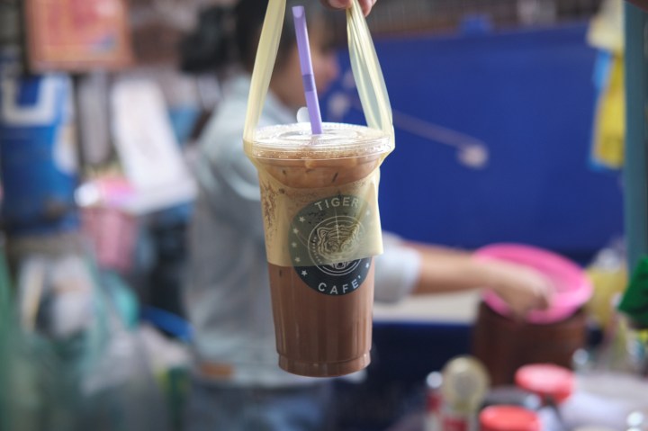 Old Style Thai Coffee at Damnoen Floating Market - 52 Coffee Brews